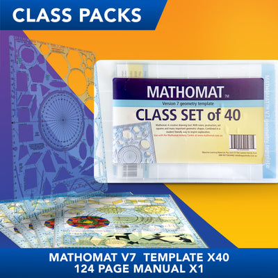 Mathomat V7 Geometry Template. Class pack of 40.