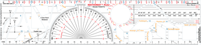 Mathomat<br>Combined Ruler Template for Senior Schools