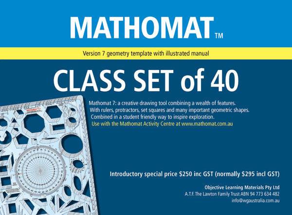 Mathomat V7 Geometry Template. Class pack of 40. – Mathomat geometry ...