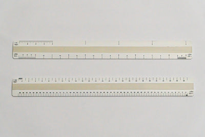 7112 Ratios: 1: 5, 10, 20, 50, 100 - Hand scale ruler, 300mm