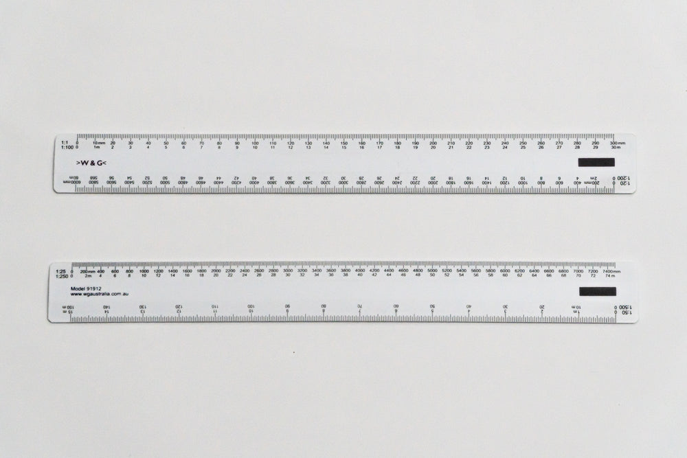 91912 Ratios: 1:1, 20, 25, 50, 100, 200, 250, 500 - Hand scale ruler ...