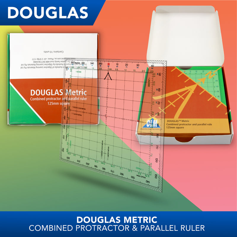 Protomate Ruler Douglas Combined Protractor & Parallel Rulers – Mathomat geometry ...