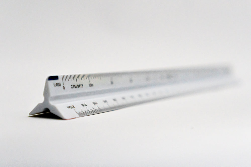 CTM9412 Ratios: 1:400,600,800,900,1500 and 3000 - Hand scale ruler, 300mm
