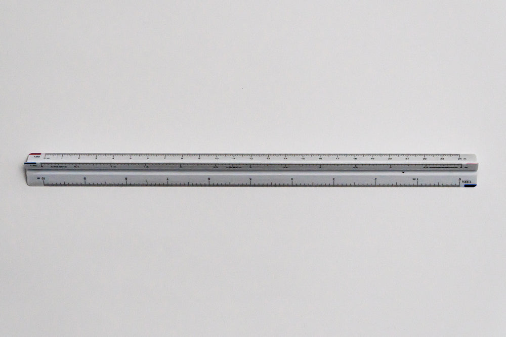 CTM9512 Ratios: 1: 20,33.3,40,50,80,100 - Hand scale ruler, 300mm