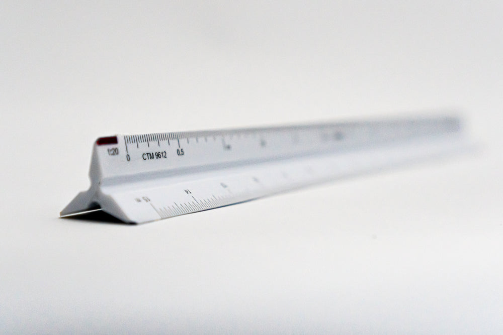 CTM9612 Ratios: 1: 1,2,5,10,20,50 - Hand scale ruler, 300mm
