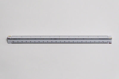 CTM9712 Ratios: 1: 20,25,33.3,50,75,100 - Hand scale ruler, 300mm