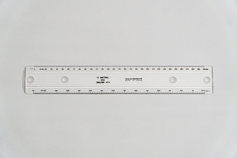MB12TR Drafting Machine Rule, 1:1,2.5. Lenght: 300mm, 59mm spacing