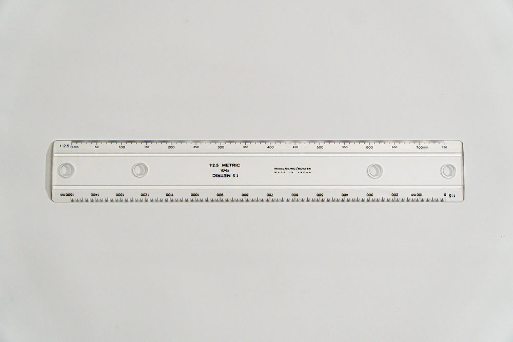 MD12TR  Drafting Machine Ruler, 1:2.5,5. Length: 300mm, 59mm spacing