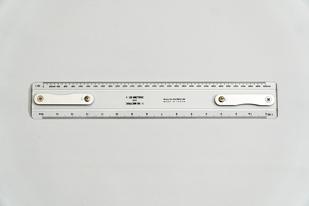 Chu's Ruler MH63-300 Drafting Machine Ruler, 1:100, 200. Length: 300mm with B2 chu ...