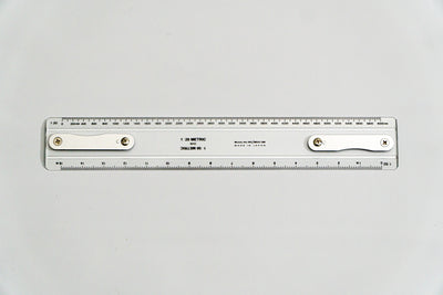 ME63-300 Drafting Machine Rule, 1:20,50. Length: 300mm with B2 chuck plate fitted