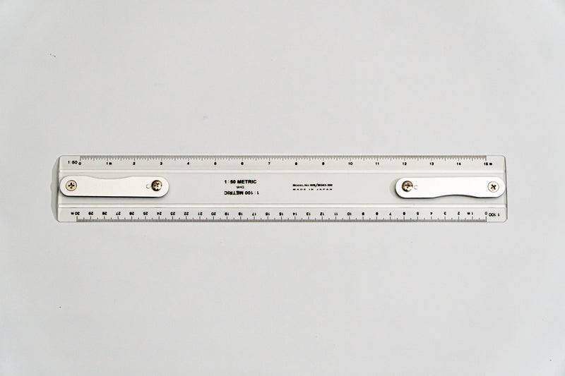 MG63-300 Drafting Machine Ruler, 1:50,100. Length: 300mm with B2 chuck plate fitted