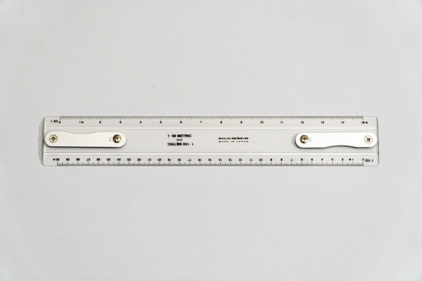 MG63-300 Drafting Machine Ruler, 1:50,100. Length: 300mm with B2 chuck ...