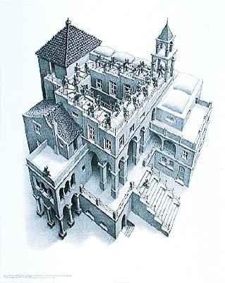 M.C. Escher Posters Ascending and Decending